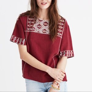 Madewell Embroidered Tee Top